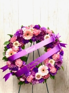 WRTH-2 Lavender Fresh flower wreath